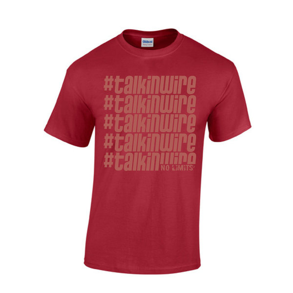 T-Shirt "#talkinwire" - Maroon